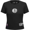 Pro Standard NBA Womens Womens NBA Game Day Classics Cotton Short Sleeve Slim Tee(Black)