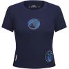 Pro Standard NBA Womens Womens NBA Game Day Classics Cotton Short Sleeve Slim Tee(Midnight Navy)