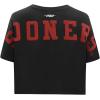 Pro Standard NCAA Womens Womens College Wingspan Cotton Short Sleeve Boxy Tee(Black)