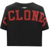 Pro Standard NCAA Womens Womens College Wingspan Cotton Short Sleeve Boxy Tee(Black)