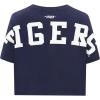 Pro Standard NCAA Womens Womens College Wingspan Cotton Short Sleeve Boxy Tee(Midnight Navy)