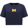Pro Standard NCAA Womens Womens College Wingspan Cotton Short Sleeve Boxy Tee(Midnight Navy)