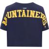 Pro Standard NCAA Womens Womens College Wingspan Cotton Short Sleeve Boxy Tee(Midnight Navy)