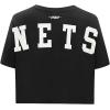 Pro Standard Womens NBA Wingspan Short Sleeve Boxy Tee(Black)