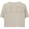 Pro Standard Womens NBA Wingspan Short Sleeve Boxy Tee(Taupe)