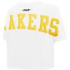 Pro Standard Womens NBA Wingspan Short Sleeve Boxy Tee(White)