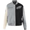 Pro Standard Womens NFL Reverse French Terry Wool Varsity Jacket(Black)