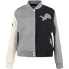 Pro Standard Womens NFL Reverse French Terry Wool Varsity Jacket(Black)