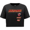Womens NBA Retro Classics Cotton Short Sleeve Boxy Tee(Black)