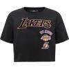 Womens NBA Retro Classics Cotton Short Sleeve Boxy Tee(Black)