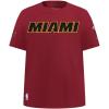 Big Boys NBA Classic Chenille Cotton Short Sleeve Tee(Cardinal Red)