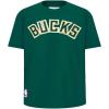 Big Boys NBA Classic Chenille Cotton Short Sleeve Tee(Forest Green)