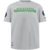 Big Boys NBA Classic Chenille Cotton Short Sleeve Tee(Heather Grey)
