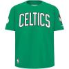 Big Boys NBA Classic Chenille Cotton Short Sleeve Tee(Kelly Green)