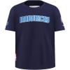 Big Boys NBA Classic Chenille Cotton Short Sleeve Tee(Midnight Navy)