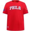 Big Boys NBA Classic Chenille Cotton Short Sleeve Tee(Red)
