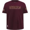 Big Boys NBA Classic Chenille Cotton Short Sleeve Tee(Wine)