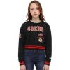 Pro Standard Big Girls NFL Retro Classics Crewneck Sweatshirt(Black/Red/Black)