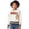 Pro Standard Big Girls NFL Retro Classics Crewneck Sweatshirt(Eggshell/ Black)