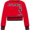 Pro Standard Big Girls NFL Retro Classics Crewneck Sweatshirt(Red/Black)