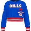 Pro Standard Big Girls NFL Retro Classics Crewneck Sweatshirt(Royal Blue/Red)