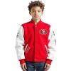 Pro Standard Little Boys NFL Classic Chenille Varsity Jacket(Red/White)