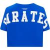 Pro Standard NCAA Womens Womens College Wingspan Cotton Short Sleeve Boxy Tee(Royal Blue)