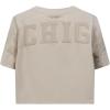 Pro Standard NCAA Womens Womens College Wingspan Cotton Short Sleeve Boxy Tee(Taupe)