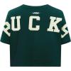 Pro Standard Womens NBA Wingspan Short Sleeve Boxy Tee(Forest Green)