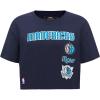Womens NBA Retro Classics Cotton Short Sleeve Boxy Tee(Midnight Navy)