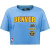 Womens NBA Retro Classics Cotton Short Sleeve Boxy Tee(University Blue)