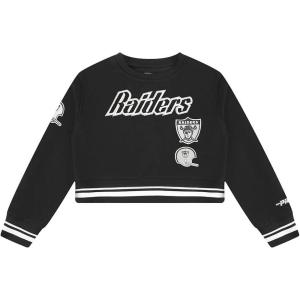 Pro Standard Big Girls NFL Retro Classics Crewneck Sweatshirt(Black/Gray)