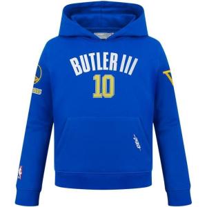 Pro Standard Boys’ Big NBA Golden State Warriors Classic Player Fleece Pull Over Hoodie(Royal Blue)