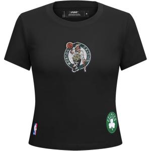 Pro Standard NBA Womens Womens NBA Game Day Classics Cotton Short Sleeve Slim Tee(Black)