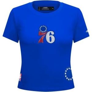 Pro Standard NBA Womens Womens NBA Game Day Classics Cotton Short Sleeve Slim Tee(Royal Blue)