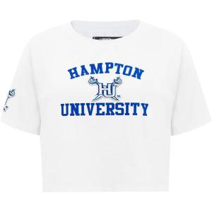 Pro Standard Womens Hampton University Classic Essentials Short Sleeve Boxy Tee White M
