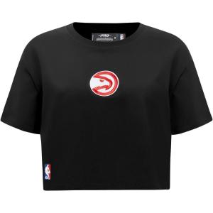 Pro Standard Womens NBA Wingspan Short Sleeve Boxy Tee(Black)