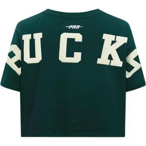 Pro Standard Womens NBA Wingspan Short Sleeve Boxy Tee(Forest Green)