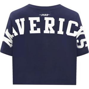 Pro Standard Womens NBA Wingspan Short Sleeve Boxy Tee(Midnight Navy)