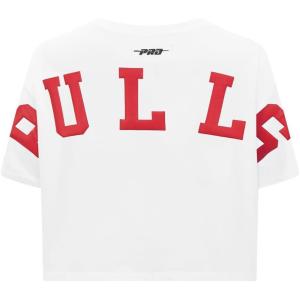 Pro Standard Womens NBA Wingspan Short Sleeve Boxy Tee(White)