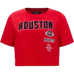 Womens NBA Retro Classics Cotton Short Sleeve Boxy Tee(Red)
