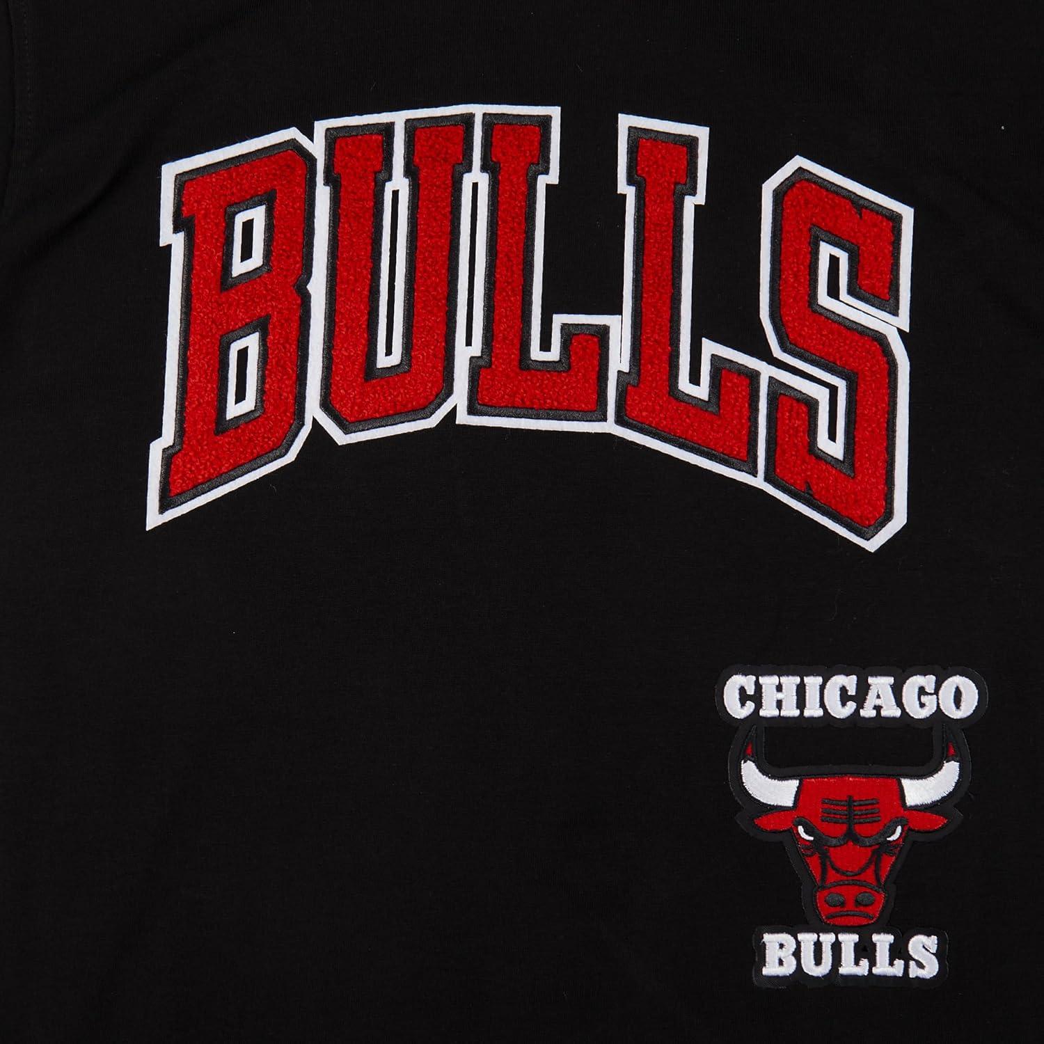 image:imagePro Standard Big Boys NBA Chicago Bulls Retro Classics Short Sleeve Taping Tee BlackRed M