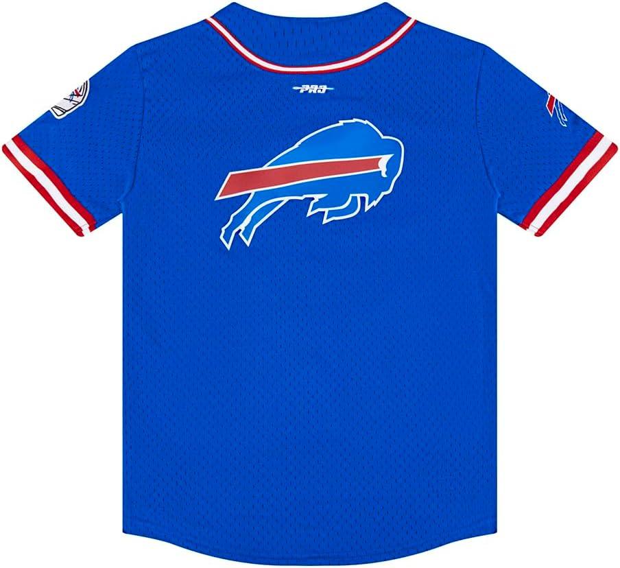 image:imagePro Standard Big Boys NFL Buffalo Bills Mesh Button Down Mesh Top Royal BlueRed S
