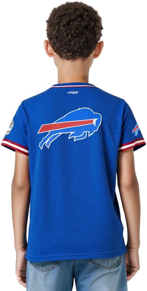 image:imagePro Standard Big Boys NFL Buffalo Bills Mesh Button Down Mesh Top Royal BlueRed S