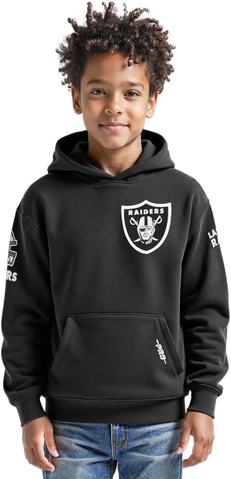 image:imagePro Standard Big Boys NFL Classic Chenille Pull Over Hoodie CardinalBlack