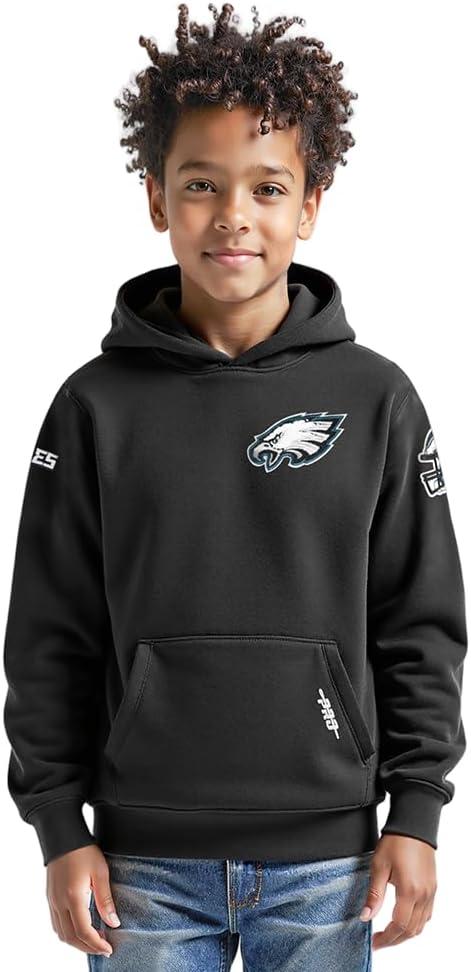 image:imagePro Standard Big Boys NFL Classic Chenille Pull Over Hoodie CardinalBlack