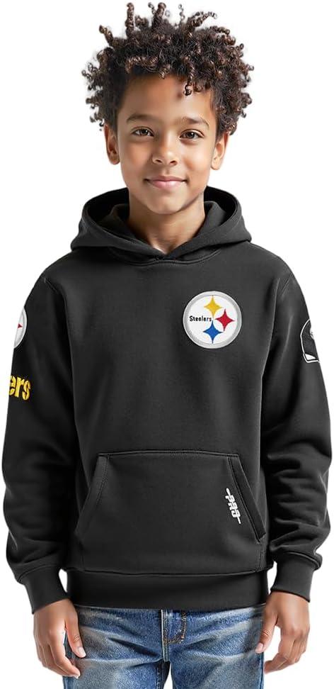 image:imagePro Standard Big Boys NFL Classic Chenille Pull Over Hoodie CardinalBlack