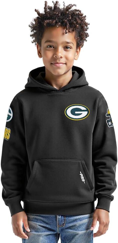 image:imagePro Standard Big Boys NFL Classic Chenille Pull Over Hoodie CardinalBlack