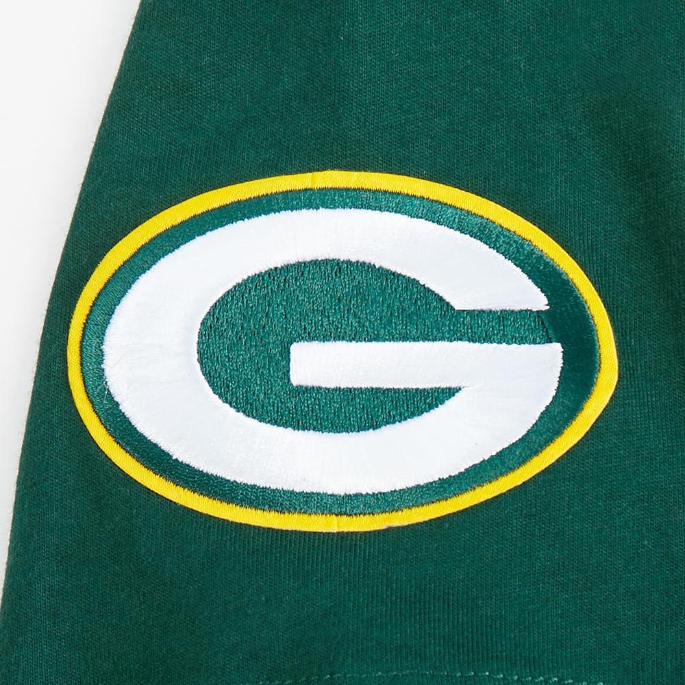 image:imagePro Standard Big Boys NFL Green Bay Packers Classic Chenille Short Sleeve Tee Forest Green S