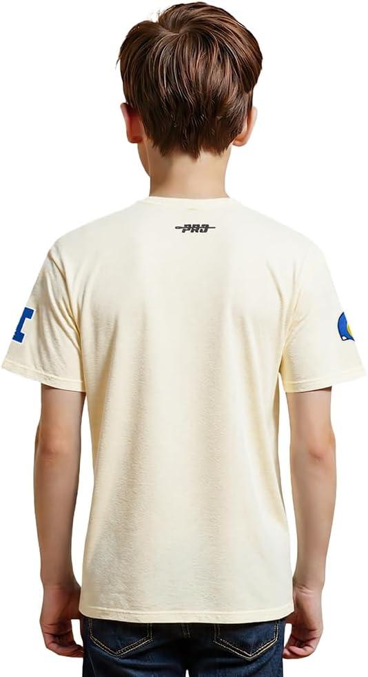 image:imagePro Standard Big Boys NFL Los Angeles Rams Retro Classics Short Sleeve Tee Eggshell M